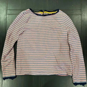 Boden Girl’s Striped Long Sleeve Top size 9/10Y
